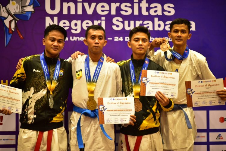 Sabet 45 Medali, Shotokai Cabsus Marinir Pada Internasional Karate Championship Unesa Rektor Cup 2023