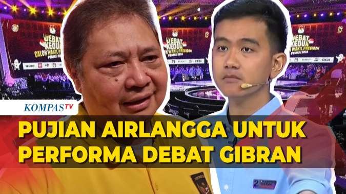 Airlangga Puji Gibran di Debat Cawapres: Teknokratis, Dipuji Media Internasional