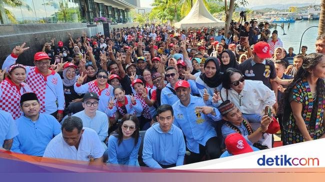 Gibran Ditemani Istri Hadiri Konser di Labuan Bajo, Jadi Rebutan Selfie