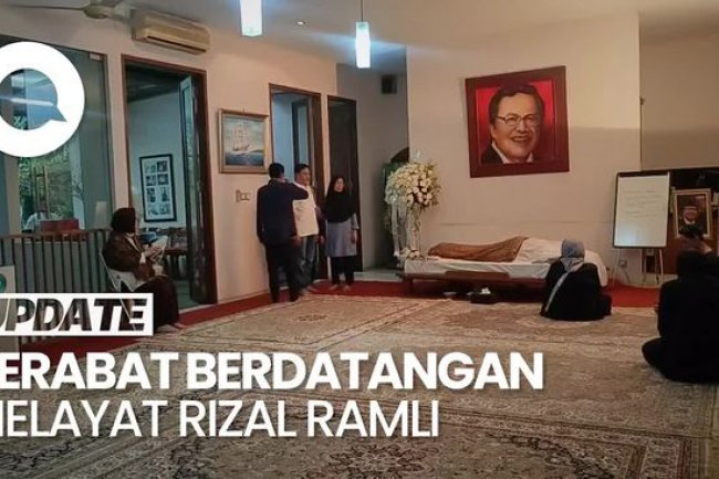 Suasana Terkini Rumah Duka Eks Menko Maritim Rizal Ramli
