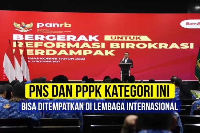CATAT! PNS dan PPPK Bisa Ditempatkan di Lembaga Internasional, Diatur dalam Pasal 46 Ayat 3 UU ASN Nomor 20 Tahun 2023