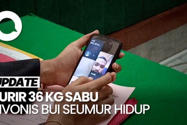 Kurir 36 Kg Sabu Jaringan Internasional di Medan Divonis Bui Seumur Hidup