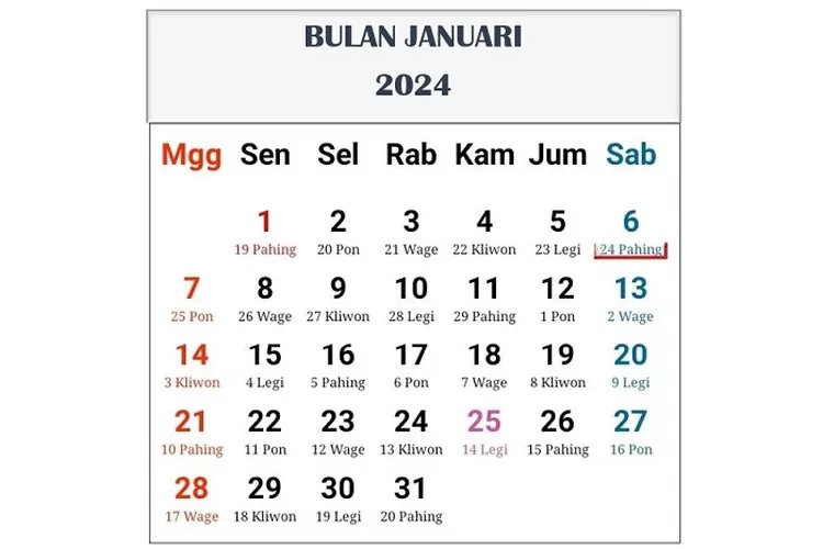 Daftar Hari Libur,  Peringatan Hari Nasional dan Internasional di Bulan Januari 2024