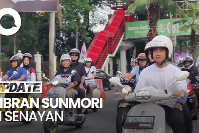 Gibran dan Selvi Sunmori Bareng Para Artis di Senayan