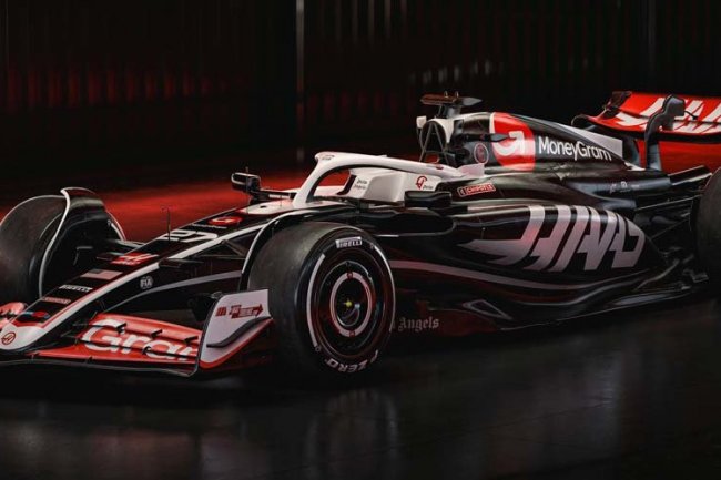 Foto: Corak Baru Mobil MoneyGram Haas F1 Team Jelang Formula 1 2024