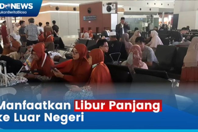 Manfaatkan Libur Panjang, Penumpang Pesawat Tujuan Internasional Padati Bandara Soetta Malam Hari