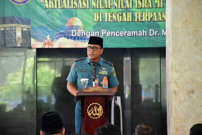 Hikmah Isro Miraj, Prajurit Harus Mampu Menjaga Habluminallah Melalui Salat Lima Waktu