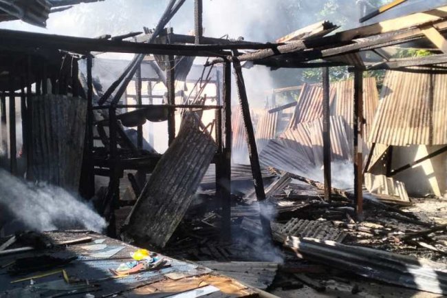 Peristiwa Kebakaran di Desa Lolak, Diduga Akibat Arus Pendek Listrik