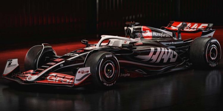 Foto: Corak Baru Mobil MoneyGram Haas F1 Team Jelang Formula 1 2024