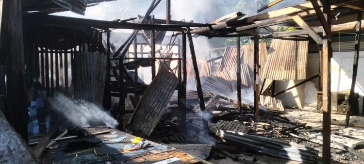 Peristiwa Kebakaran di Desa Lolak, Diduga Akibat Arus Pendek Listrik