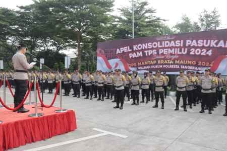 Kapolresta Tangerang Pimpin Apel Konsolidasi Usai Pengamanan TPS