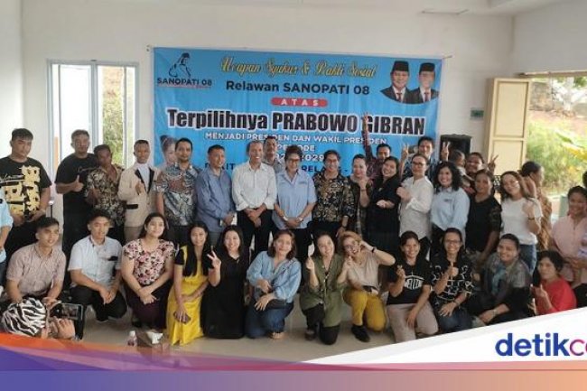 Prabowo Presiden Terpilih, Relawan di Batam Syukuran-Berbagi Sembako