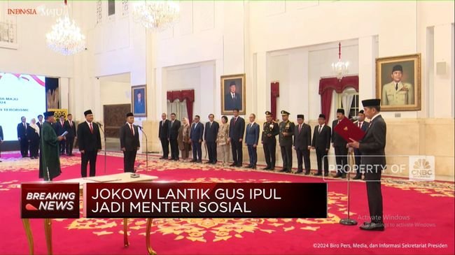 Sah! Jokowi Lantik Gus Ipul Jadi Menteri Sosial Gantikan Risma