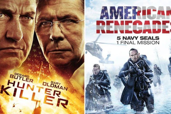 Dua Film Aksi Seru di Bioskop Trans TV Malam Ini, Sinopsis Film Hunter Killer dan American Renegades
