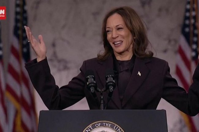 VIDEO: Kamala Harris Singgung Masa Kegelapan AS Dalam Pidato