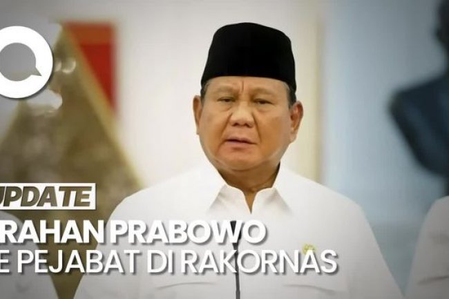 Video Sederet Arahan Prabowo di Rakornas: Berantas Judol-Hemat Anggaran