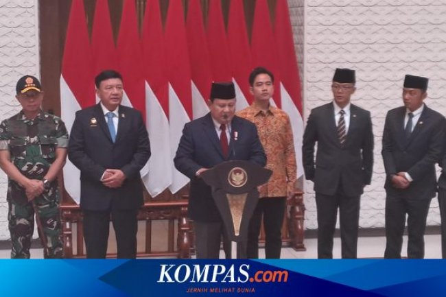 Prabowo Teken Keppres, Tugaskan Wapres Laksanakan Tugas Presiden dari 8-23 November 2024
