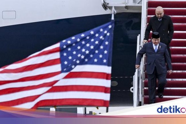 Momen Prabowo Tiba di Amerika Serikat