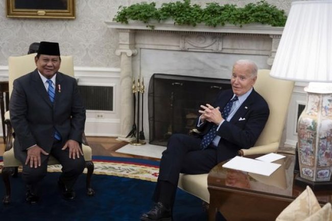 Lengkap! Isi Pertemuan Prabowo & Joe Biden di White House
