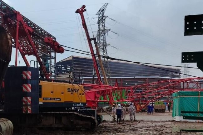 Polisi Dalam Peristiwa Laka Kerja yang Tewaskan TKA Bangladesh