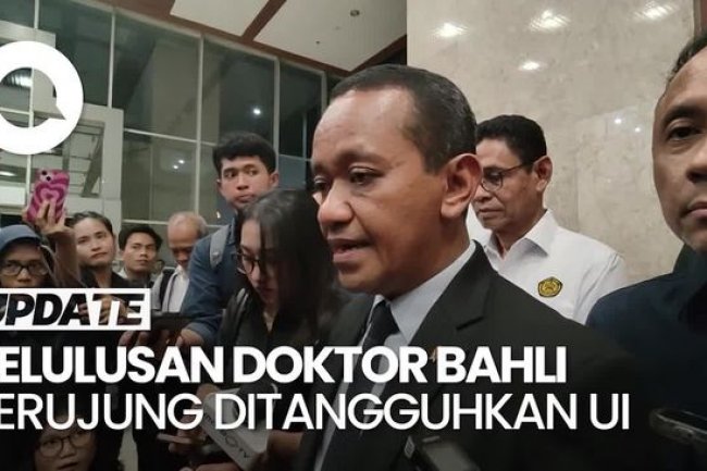 Video: Bahlil Buka Suara Seusai Kelulusan Program Doktor Ditangguhkan UI
