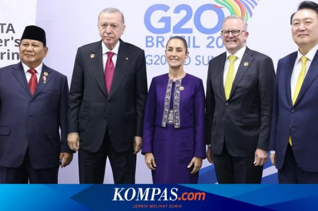 Di Sela-sela KTT G20 Brasil, Prabowo Bertemu Para Pemimpin MIKTA