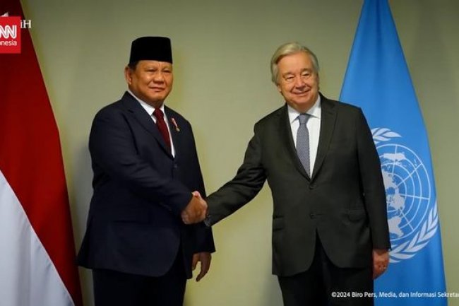 VIDEO: Momen Pertemuan Prabowo dan Sekjen PBB Antonio Guterres