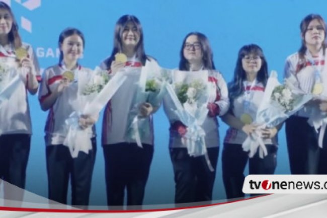 Lagu Indonesia Raya Tak Berhenti Bergetar di Dunia, Timnas Indonesia MLBB Putri Bantai Filipina 4-2 Demi Gelar Juara AEG 2024