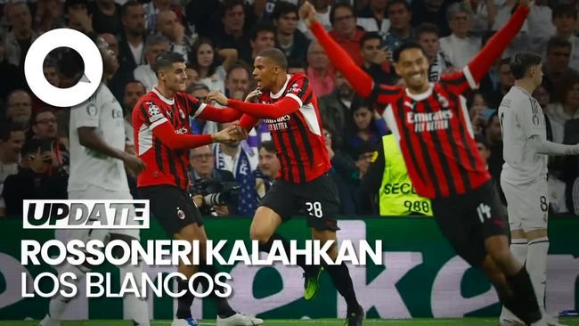 Video: AC Milan Gasak Real Madrid 3-1 saat Bertamu ke Bernabeu