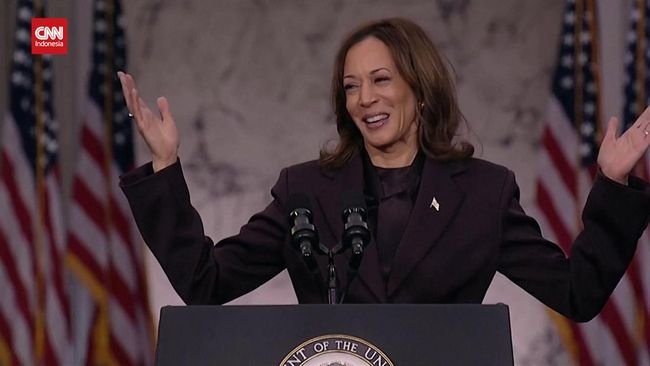 VIDEO: Kamala Harris Singgung Masa Kegelapan AS Dalam Pidato