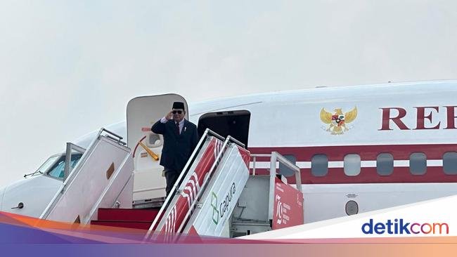 Naik Pesawat Kepresidenan, Presiden Prabowo Bertolak ke China