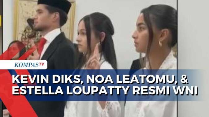 Resmi! Kevin Diks, Noa Leatomu, dan Estella Loupatty Jadi Warga Negara Indonesia