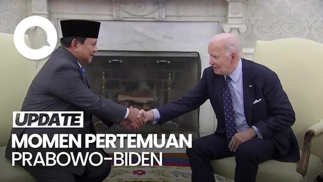 Video Prabowo Bertemu Biden di Gedung Putih AS