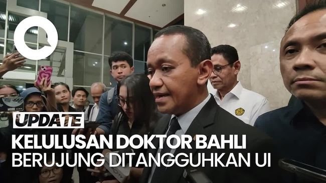 Video: Bahlil Buka Suara Seusai Kelulusan Program Doktor Ditangguhkan UI