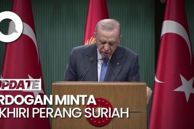 Video Erdogan Harap 13 Tahun Perang di Suriah Segera Berakhir