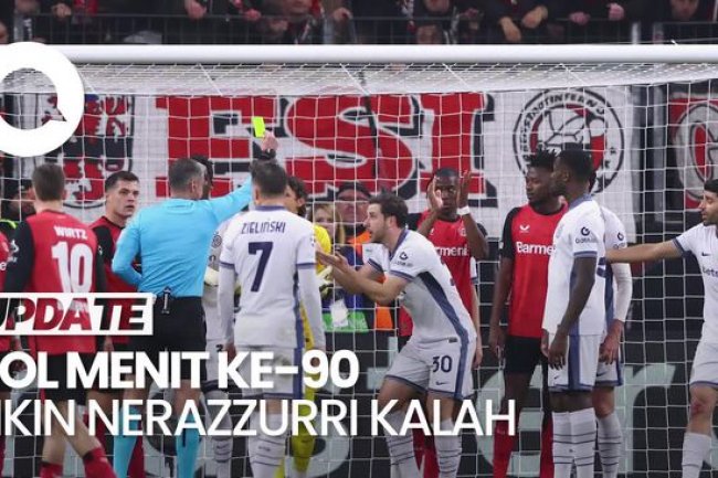 Video: Inter Milan Kalah 0-1 Vs Bayer Leverkusen, Gol Dicetak di Menit 90!