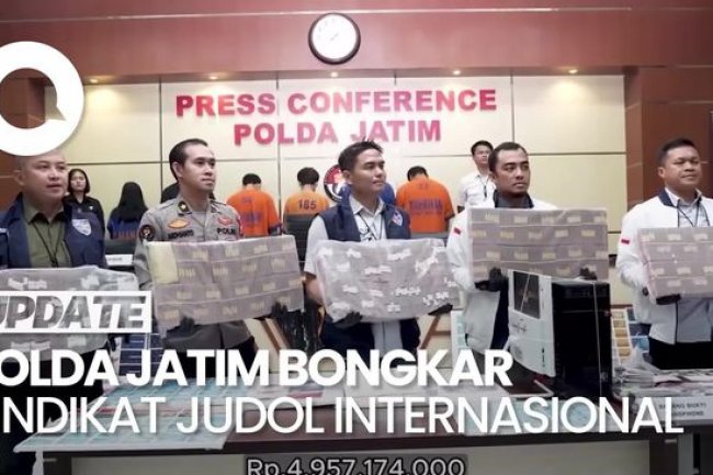 Video: Polda Jatim Bongkar Sindikat Judol Internasional, Perputaran Uang Rp 1,4 T