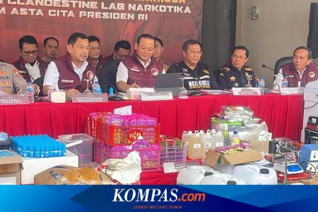 Pabrik Narkoba Jaringan Internasional "Sembunyi" di Rumah Mewah Bandung