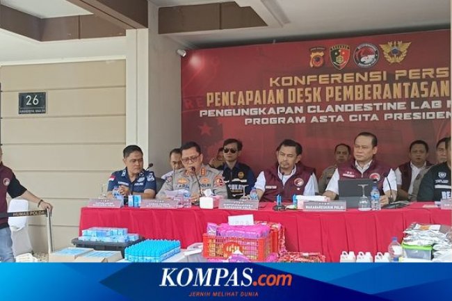 Polri Gagalkan Peredaran Narkoba Jaringan Internasional Senilai Rp 670 M