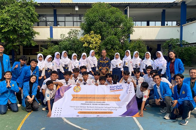 Belajar Berbasis Komputer di SMPN 26 Tangerang, Wujud Literasi Teknologi » Time Today