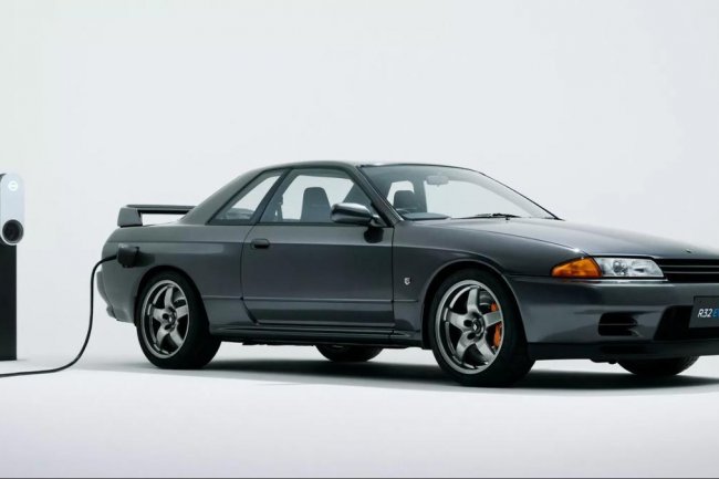 Transformasi Nissan R32 Skyline GT-R Jadi Mobil Listrik