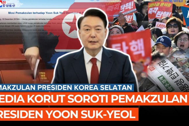 Media Korut Soroti Pemakzulan Presiden Korea Selatan Yoon Suk-yeol