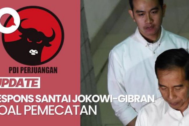 Video: Kompak Jokowi-Gibran Tanggapi Pemecatan dari PDIP dengan Senyuman