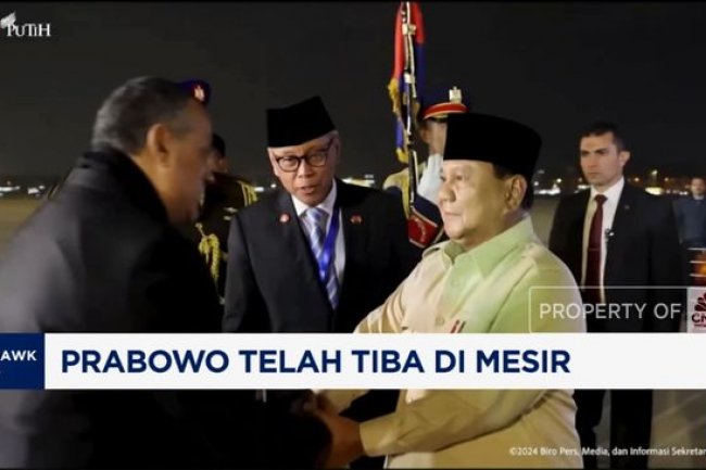 Video:Tiba di Kairo, Prabowo Siap Temui Presiden Mesir & Hadiri KTT D8