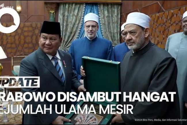 Video: Momen Pertemuan Prabowo dengan Grand Syekh Al-Azhar di Kairo