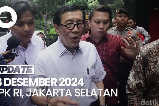 Video: Pernyataan Yasonna Setelah Diperiksa KPK Terkait Harun Masiku