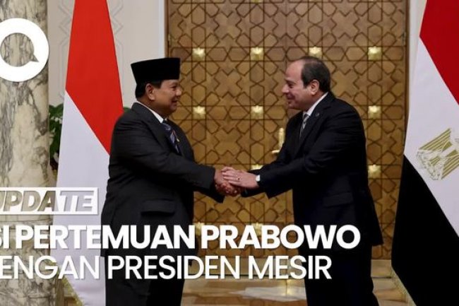 Video: Bertemu Presiden Mesir, Prabowo Bahas Islamophobia
