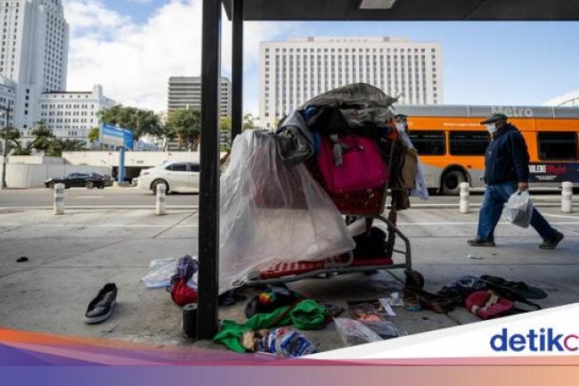 Rekor Baru Tercetak Usai Jumlah Gelandangan di AS Melonjak