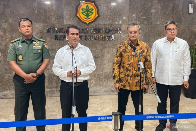 Mentan-Menteri PU dan Wakasad sinergi wujudkan swasembada pangan