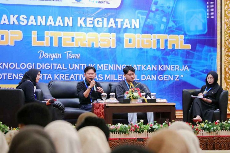 Dorong Kecakapan Teknologi Bagi Pelajar Mahasiswa, Diskominfotik Meranti Taja Literasi Digital